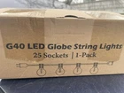 Mlambert G40 Led Globe String Lights New. Price: $65.00.
