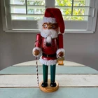 Holiday Time Santa Claus Nutcracker 12" Wooden Walmart Exclusive Christmas Decor Used. Price: $19.79.