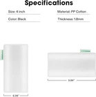 Vivosun 4"/6"/8" Pp Cotton Prefilter 1.8MM For Carbon Black/white Updated New. Price: $7.99.
