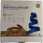 Ge Staybright 19.6FT 216 Led Motion Tape Light Multi-color 8 Effects New. Price: $34.99.