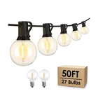 Mlambert 50FT Led Outdoor String Lights G40 Globe Dimmable Pati... Fast Usa Ship New. Price: $26.25.