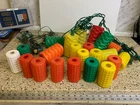 Vintage Noma 22 Wavy & Knobs Cobs Blow Mold String Lights For Patios Rv Used. Price: $49.99.