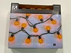 New Place & Time Halloween Orange String Lights 11'8" 25 Indoor Outdoor. Price: $15.99.
