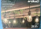 Artika Eclipse Solar Led String Lights 20 Bulbs Outdoor Patio Tested Open. Price: $49.50.