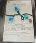 60CT Led Faceted C6 Christmas String Lights Blue With Green Wire - Wondershop New. Price: $18.95.