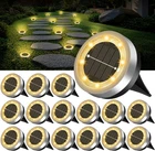 Mini Solar Ground Lights Outdoor 16 Pack Waterproof Upgraded Anti-rust Fla New. Price: $80.79.