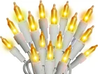 Holiday Pride 100 Gold Christmas Tree Lights On White Wire - Frosted Go... New. Price: $20.92.
