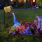 Vookry Solar Watering Can Lights, Large Retro Hanging Blue Outdoor Garden Decor New. Price: $69.52.