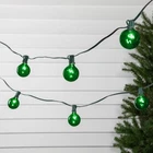 Northlight 10-COUNT Green G50 Globe Christmas Patio Lights- 9FT, Wire New. Price: $22.49.