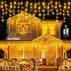 Einiiya Icicle Lights For Outside 33FT, Warm White New. Price: $37.35.