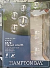 Hampton Bay 10-BULBS 11' Outdoor/indoor Plug-in Led String Light Filament New. Price: $34.78.