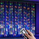 Led Curtain Fairy String Lights Usb Window Hanging W/ Remote Home Xmas Decor New. Price: $9.97.