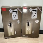 2 Pack Globe Electric Allen 1-LIGHT Chrome Wall Sconce 4.64 In Clear Glass Shade Open. Price: $49.99.