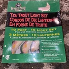 Rivers Edge Ten Trout Light Set Indoor Outdoor Decorating New Opened Box. Price: $25.00.