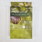 Prodec 40FT Cable Wire Kit Patio Light Clips Simple Living Solutions New. Price: $10.39.