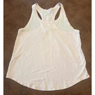 Lululemon Essential Tank Top Light Pink Racerback Pleated Activewear Pre-owned. Price: $16.00.