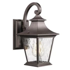 Emliviar 12.2" Outdoor Wall Light Water Ripple Glass Die-cast Aluminum Patio New. Price: $90.21.