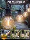 Xingzd 100FT G40 Globe Outdoor String Lights, 52 Warm White Bulbs, Waterproof... New. Price: $64.99.