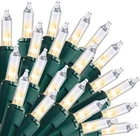 Clear Christmas String Lights INDOOR,300(3X100) Mini Warm White Fairy LIGHT,64.2 New. Price: $53.99.