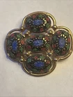 Vintage Sarah Coventry 1968 Lights Of The East Multicolor Mosaic Brooch 3/4" Pre-owned. Price: $16.49.