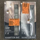 Hampton Bay Out/indoor 12 Ft Plugin Bulb String Lights Pack New. Price: $17.50.