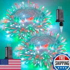 Jmexsuss 2-PACK 100 Led R/w/g Christmas Lights, 8 Modes, Indoor/outdoor New. Price: $32.38.