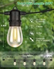 Tdlol 50FT Outdoor Led String Lights: Shatterproof, Waterproof, Expandable - New. Price: $25.49.