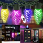 Smart Christmas Lights, C9 Rgb 66FT 100LED Strawberry Color Changi... New. Price: $114.80.