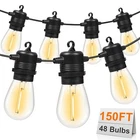 S14 Led Outdoor String Lights 150FT Patio Waterproof With 45+3... New. Price: $109.58.