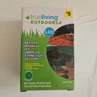 New Trueliving Outdoors Battery Operated Led Umbrella String Lights- 56 Count. Price: $9.99.