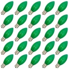 Bokoiuu C9 Led Christmas Light Bulbs, 25 Pack Green Replacement - New. Price: $45.40.