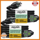 Adoreen Outdoor Power Extension Cord 30 FT/2 Pack, Prong 16 Awg Grounded Wire New. Price: $64.01.