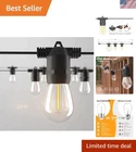 S14 Led Outdoor String Lights, Shatterproof 27FT Maximum 918FT For Patio New. Price: $36.09.