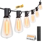 150FT Outdoor String Lights With Remote, Garden Patio Decor 2500K Warm W... New. Price: $75.16.