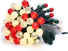 Christmas Lights 19FT 70 Led G15 Red And Warmwhite Globe String New. Price: $28.31.