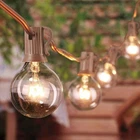G40 Outdoor String Lights, 50FT Hanging Patio With 53 Clear Globe New. Price: $75.90.