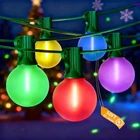 50FT Outdoor Globe String Lights, Led G40 Colored Christmas With 27 Sh... New. Price: $44.69.