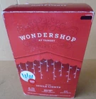 Wondershop 300 Icicle Lights Blue/white Wire Open. Price: $34.99.