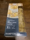 Hampton Bay Led String Light 12 Ft' Battery 10 Bulbs Metal Cage Porches New. Price: $8.95.