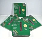 New Red 100 Light Set W/green Cord Indoor/outdoor 32FT, 4 Available- Holidaytime. Price: $6.77.