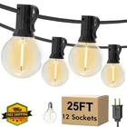 Uolob 25FT Outdoor String Lights, G40 Shatterproof Bulbs, Connectable Patio L... New. Price: $20.00.
