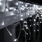 Wintergreen Lighting 70 Led White Twinkling Icicle Lights Wire 7' New. Price: $35.99.