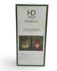 Hd Designs Outdoors 6 Led Paper Party Lanterns Warm White Flicker Lights Colored Open. Price: $12.74.