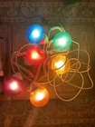 Outdoor String 6-GLOBE Set Multi-color Globes Read Used. Price: $89.99.