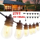 27FT String Lights S14 Led Warm Shatterproof IP65 For Outdoor Garden Patio Yard New. Price: $16.99.