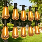 New Gpatio Outdoor String Lights, 100FT ST38 Bulbs Shatterproof Waterproof. Price: $58.62.