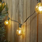 Northlight 10 Clear Mercury Glass G50 Globe Christmas Lights - 9 Ft Green Wire New. Price: $36.53.
