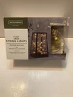 New Smith & Hawken 25 Count Led String Lights Indoor/outdoor Gold Wire Battery. Price: $19.99.