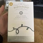 Wondershop 50 Led Sphere Lights Green Wire Warm White Christmas 2 Boxes New. Price: $7.00.