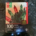 New 100 Green Mini Lights Indoor Outdoor 29.5 Ft. Christmas Holiday Target. Price: $5.00.
